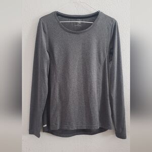 Danskin Now Gray Long Sleeve Tee